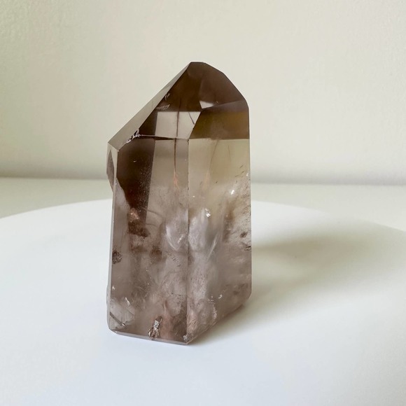 Smokey Amphibole Quartz Point Angel Phantom Tower Crystal Natural High Quality - Picture 4 of 7